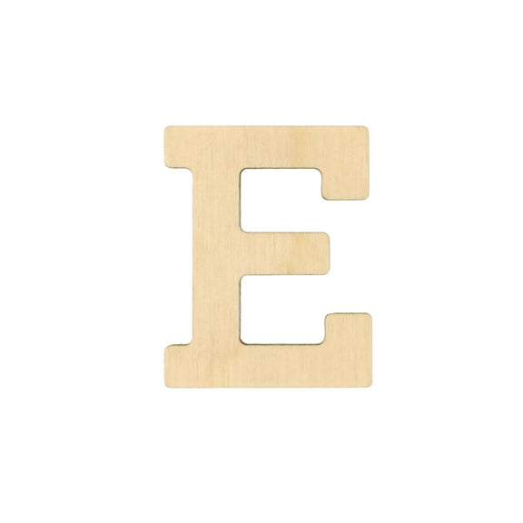 Essentials By Leisure Arts Arts Wood Letter 1.75" Birch E