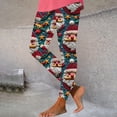 thumbnail image 5 of Jsaierl Christmas Leggings for Women 2024 Santa High Waisted Yoga Pants Trendy Plaid Printed Casual Workout Holiday Leggings, 5 of 5