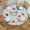 Cupcake Cherry, variant on Cupcake Cherry Elastic Round Tablecloth - Waterproof & Oil-Resistant Polyester Fabric, Elastic Hem Fits 40-44 Inch Round Tables, Wrinkle-Free for Indoor/Outdoor Use