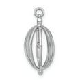 thumbnail image 2 of Sterling Silver & Gold-plated Diamond Mystique Round Hoop Earrings QDF120, 2 of 4