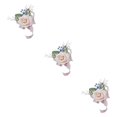 thumbnail image 4 of Qarigey Flores no tóxicas: ramillete agradable para la piel para damas de honor y asistentes al baile Ramillete de boda Boutonniere Ramillete Type1 NO1, 4 of 6