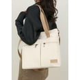 thumbnail image 2 of Kukuzhu Canvas Hobo Bag for Women Shoulder Crossbody Bag Large Totes Handbag Purse Top Handle Bag with Multiple Pockets, 2 of 7