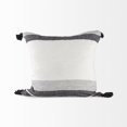 thumbnail image 4 of Mercana Kimia Fabric Herringbone Decorative Pillow Cover in White/Black, 4 of 11
