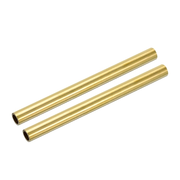 Uxcell 8mm OD 1mm Wall Thickness 100mm Length Brass Round Tube 2 Pack