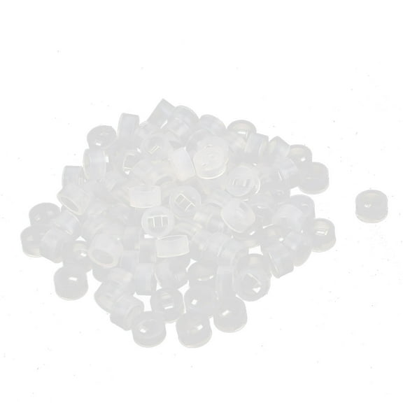 Unique Bargains 100 Pcs Nylon Cylinder LED Spacer Holder Support 3mm x 2mm Clear