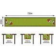 JUNBYONE Grinch Linen Green Christmas Table Runner Merry Grinchmas