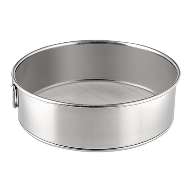 Tamiz de harina de acero inoxidable Tamiz de malla fina Tamiz de harina de acero inoxidable 304 Filtro para hornear Tamiz circular para polvo