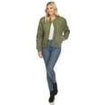 thumbnail image 4 of White Mark Women's Quilted Puffer Bomber Jacket, 4 of 7