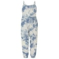 thumbnail image 1 of Penkiiy Combinaison d'Été pour Filles Tout-Petits Combinaison une Pièce Dégradée Imprimée Sans Manches 1-2 Ans Gris, 1 of 5