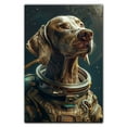 thumbnail image 3 of Cute Space Suit Dog Art Print, Weimaraner Dog Poster Decorative Painting, Astronaut Space Dog Canvas Wall Art Living Room Posters Bedroom Painting, 3 of 6