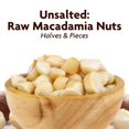 Macadamia Nuts Raw Unsalted AIF4 Halves & Pieces 1 Pounds Snacks Bulk