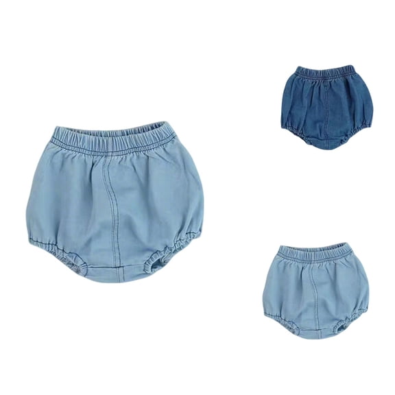 Girls Denim Shorts Summer Baby Toddler Cargo Pocket Pants Lightweight Casual Outfit