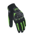 thumbnail image 3 of Riwcyla Motorcycle Gloves for Men Women Motorbike ,Slip Breathable Touchscreen Gloves with Knuckle Protection for Riding, Road Racing, Cycling, Black and Green L, 3 of 6