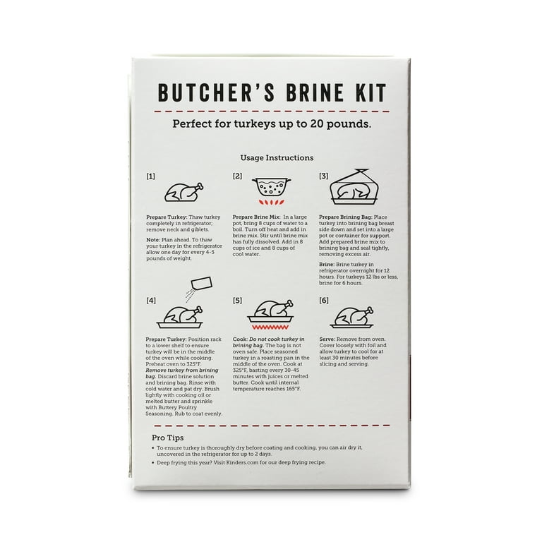 Kinder's Butcher's Turkey Brine Kit, 11.25 oz