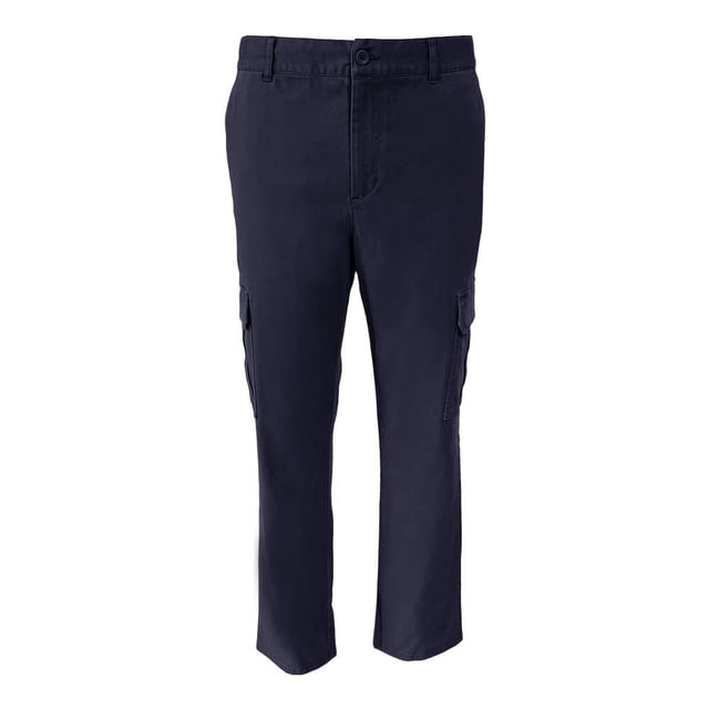 Pantalón George para Hombre, Tipo Jogger Gabardina Cargo Azul Marino Talla 38