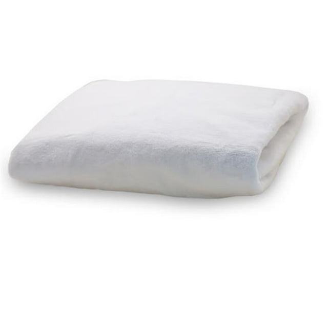 Compact Silky Minky Changing Pad Cover - White