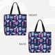 thumbnail image 2 of Easygdp Wine Glasses And Cocktails Bolsa Tote para Mujer, Bolso de Hombro para Trabajo, Playa, Viajes, Compras y Supermercado, 2 of 7