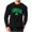 Black, variant on VBTAPA Men's St. Patrick's Day Waffle Shirts Long Sleeve Crewneck Pullover Big and Tall T-Shirt Loose Workout Casual Graphic Tees Black M