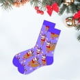 thumbnail image 2 of Clearance Sales UHGANN Under $5 Christmas Socks, Christmas Crew Socks for Women, Holiday or Birthday Gift, 2 of 2