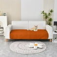 thumbnail image 2 of LYCAQL Reversible Quilted Sofa Cover, Water Resistant Slipcover Furniture Protector, Washable Couch Cover with Non Slip and Elastic Straps for Kids, Dogs, Pets (Sofa, Orange), 2 of 5