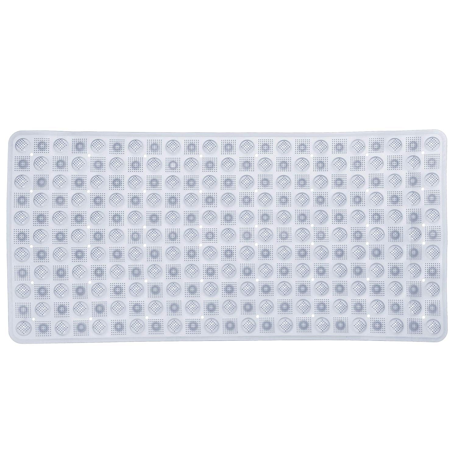 Badewannenmatte rutschfest Abschnitt Cup Backing Duschwannenmatte Kieselsteine klar 35"x15" - Bild 11 von 16