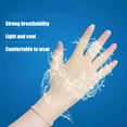 thumbnail image 7 of UDIYO Half Fingers Gloves Super Soft Breathable Stretchy Friendly to Skin Ultra-Thin Block UV Spandex Summer Sunscreen Semi-Finger Riding Gloves Nail Supplies, 7 of 7