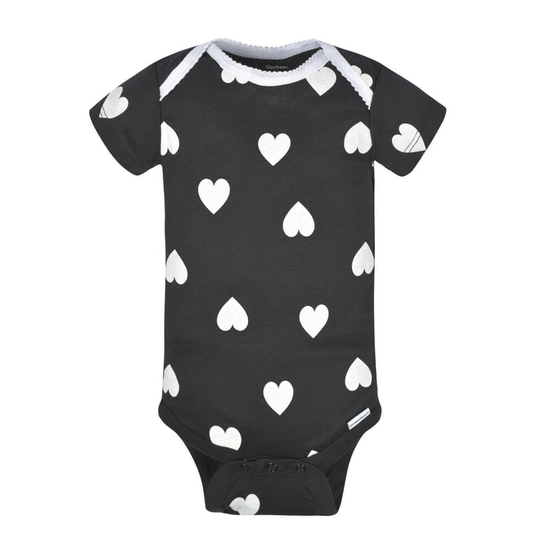 Gerber Baby Girl Short Sleeves Onesies Bodysuits, 8-Pack, Preemie-12M