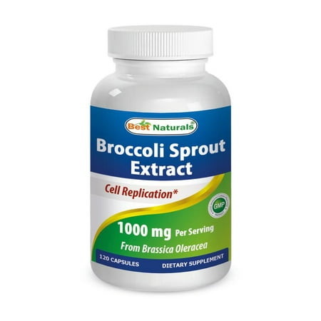 Best Naturals Broccoli Sprouts Extract 1000 mg 120 (Best Broccoli Sprout Supplement)