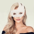 thumbnail image 5 of Unique Bargains 1 Pc Three-Pointed Party Mask White Pulp, 5 of 5