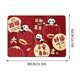thumbnail image 3 of Alfombra de entrada festiva roja con caballo y temática navideña, lavable para exterior/interior, felpudo de bienvenida para puerta principal, porche, patio e idea de regalo., 3 of 7