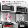 thumbnail image 4 of GASLAND Chef 30" over-the-Range Microwave Oven 1.6 cu.ft., 300 CFM in Stainless Steel, 4 of 11