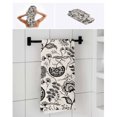 thumbnail image 6 of Black Spring Floral Towel Set of 3, Soft Microfiber Bath Towels, Hand Towel, Washcloths, Summer Botanical Farmhouse Vintage Quick-Dry Absorbent Towels for Bathroom Kitchen Hotel Beach Gym Spa, 6 of 7