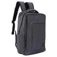thumbnail image 3 of Mochila de viaje ligera y de gran capacidad para ordenadores portátiles: mochila impermeable de polietileno de color gris oscuro, 3 of 8