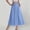 Blue, variant on Pleated Midi Skirts for Women with Pockets Elastic High Waisted Skirt Reg Plus Size Womens Summer Skirts Trendy Army Green