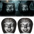thumbnail image 4 of Car Headrest Cover, Personalized Funny Car Seat Full Face Mask, Wrap Protection for Auto Front Seat Rest Decoration, Universal Interior Car Accessories,Halloween Decorations,2Pcs, 4 of 5