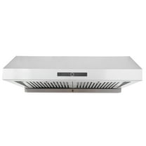 KFFKFF 30" Under Cabinet Range Hood Ductless Kitchen Vent Stainless Steel LED