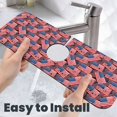 thumbnail image 6 of Kdxio America Flags1 Pattern Non-Slip Diatom Mud Faucet Drain Pad,Self Absorbent Mat for Kitchen Sink for Variety Kitchen & Bathroom Countertops, 6 of 7