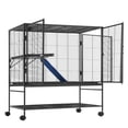 thumbnail image 2 of 39" Metal Small Animal Cage 2-Tier Rolling Ferret Cage with Tray A Ramp, 2 of 10