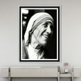thumbnail image 2 of Mother Teresa, Canvas Home Decor, Canvas Decor, Wall Decor, Mother Teresa Photo Artwork, Portrait Canvas Art, Portre Canvas Poster, Canvas Wall Decor - Gallery Wrapped, 2 of 5