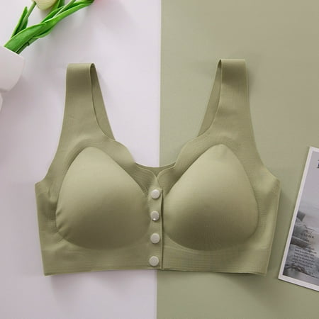 

Bra Lingerie Underwear Traceless Large Size Comfortable Bralette Lace Casual Breathable Bustier Underwire Women Women Bras Green XXL