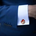 thumbnail image 3 of Football Men's Cufflinks for Formal Attire Made of Stainless Steel Ideal for Business Occasions, 3 of 6