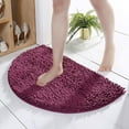 thumbnail image 4 of Clearance! CICRKHB Carpet Clearance Half Round Bathroom Rug Won'T Slip Bathroom Mat Soft and Comfortable Furry Durable Thickened Bathroom Rug Machine Washable Reusable, 4 of 9