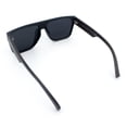 thumbnail image 5 of SA106 Flat Top Polarized Sunglasses for Men Square UV400 Thick Frame Woodgrain Temple Dark Brown Wood Arms, 5 of 6