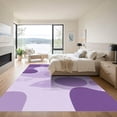thumbnail image 3 of ODIKA 8'x10' Machine Washable Non-Slip Area Rug, Luxe Serenity Shag with Plush Pile and Tranquil Design High Traffic Rug, Purple, 896601, 3 of 7