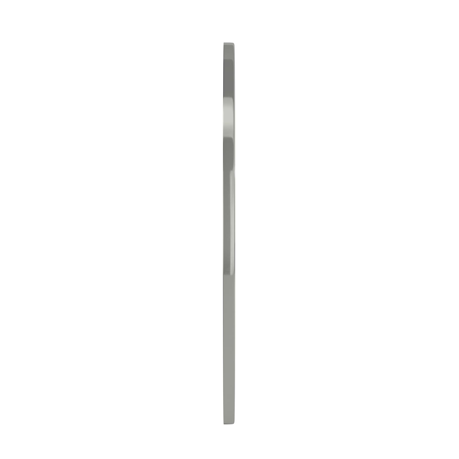 Tyler Dillon Simone Silver Metal Round Accent Wall Mirror