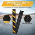 thumbnail image 6 of Garvee 2-Pack 6 Ft Rubber Cable Protector Ramps, 2 Channel Heavy Duty Cable Wire Cord Cover Traffic Speed Bump, 22000 Lbs Load Capacity Driveway Hose Protective Track with Anti-Slip Surface, 6 of 11