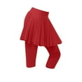 thumbnail image 4 of HUJlwoi Capri Skirted Legging for Women High Waist Tennis Yoga Pants Casual Trendy Athletic Golf Leggings with Skirts, 4 of 7