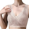 thumbnail image 5 of Bigersell High Support Sports Bras for Women Deals Longline Sports Bras for Women Bralette Bra Style C164 Pullover Bras Hook and Eye Bra Closure Big Girls Plus Size Sports Bras Full-Coverage Beige 4XL, 5 of 8