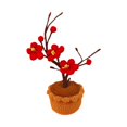 thumbnail image 2 of Flor artificial, plantas artificiales, flores falsas, decoración del hogar hecha a mano, tejido de hilo, flor simulada, bonsái de escritorio, bonsái de escritorio tejido con hilo, 2 of 6