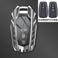 thumbnail image 5 of For Toyota Key Fob Cover Compatible with 2018-2021 Toyota Camry RAV4 Avalon C-HR Prius Corolla Highlander GT86 with Keychain, 5 of 14